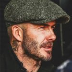gorra beckham gris de perfil