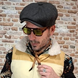 Gorra BECKHAM OVERSIZE TEXTURA - BLACK